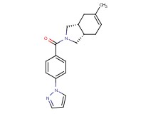 (3aR*,7aS*)-5-methyl-2-[4-(1H-pyrazol-1-yl)benzoyl]-2,3,3a,4,7,7a-hexahydro-1H-isoindole