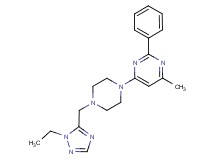 4-{4-[(1-ethyl-1H-1,2,4-triazol-5-yl)methyl]piperazin-1-yl}-6-methyl-2-phenylpyrimidine