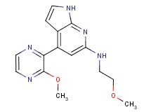 N-(2-methoxyethyl)-4-(3-methoxypyrazin-2-yl)-1H-pyrrolo[2,3-b]pyridin-6-amine