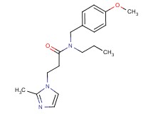 N-(4-methoxybenzyl)-3-(2-methyl-1H-imidazol-1-yl)-N-propylpropanamide
