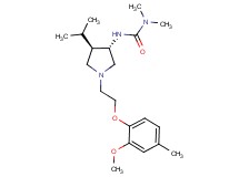 N'-{(3S*,4R*)-4-isopropyl-1-[2-(2-methoxy-4-methylphenoxy)ethyl]-3-pyrrolidinyl}-N,N-dimethylurea