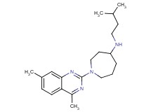 1-(4,7-dimethyl-2-quinazolinyl)-N-(3-methylbutyl)-4-azepanamine