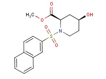methyl (2R*,4S*)-4-hydroxy-1-(2-naphthylsulfonyl)piperidine-2-carboxylate