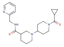 1'-(cyclopropylcarbonyl)-N-(pyridin-2-ylmethyl)-1,4'-bipiperidine-3-carboxamide