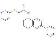 N-[2-(3-pyridinyl)-5,6,7,8-tetrahydro-5-quinazolinyl]-2-(2-pyridinylthio)acetamide