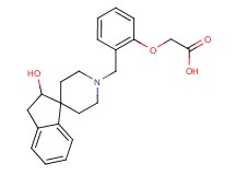 {2-[(2-hydroxy-2,3-dihydro-1'H-spiro[indene-1,4'-piperidin]-1'-yl)methyl]phenoxy}acetic acid