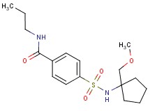 4-({[1-(methoxymethyl)cyclopentyl]amino}sulfonyl)-N-propylbenzamide