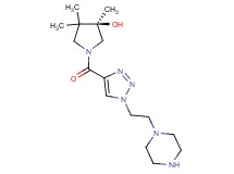 (3R)-3,4,4-trimethyl-1-({1-[2-(1-piperazinyl)ethyl]-1H-1,2,3-triazol-4-yl}carbonyl)-3-pyrrolidinol hydrochloride