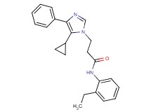 3-(5-cyclopropyl-4-phenyl-1H-imidazol-1-yl)-N-(2-ethylphenyl)propanamide