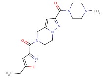 5-[(5-ethylisoxazol-3-yl)carbonyl]-2-[(4-methylpiperazin-1-yl)carbonyl]-4,5,6,7-tetrahydropyrazolo[1,5-a]pyrazine