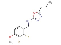 N-(2,3-difluoro-4-methoxybenzyl)-5-propyl-1,3,4-oxadiazol-2-amine