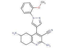 2,6-diamino-4-[1-(2-methoxyphenyl)-1H-pyrazol-4-yl]-5,6,7,8-tetrahydroquinoline-3-carbonitrile