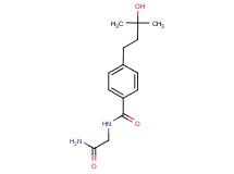 N-(2-amino-2-oxoethyl)-4-(3-hydroxy-3-methylbutyl)benzamide