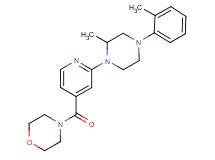 4-{2-[2-methyl-4-(2-methylphenyl)-1-piperazinyl]isonicotinoyl}morpholine