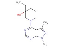 1-(1,3-dimethyl-1H-pyrazolo[3,4-d]pyrimidin-4-yl)-3-ethylpiperidin-3-ol