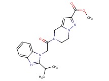methyl 5-[(2-isopropyl-1H-benzimidazol-1-yl)acetyl]-4,5,6,7-tetrahydropyrazolo[1,5-a]pyrazine-2-carboxylate