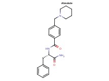 N-[4-(1-piperidinylmethyl)benzoyl]-L-phenylalaninamide