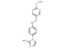 N-[(2-methoxy-5-pyrimidinyl)methyl]-4-(2-methyl-1H-imidazol-1-yl)aniline