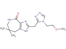 2-{[4-(2-methoxyethyl)-4H-1,2,4-triazol-3-yl]methyl}-7,7-dimethyl-5,6,7,8-tetrahydroimidazo[4,5-c]azepin-4(1H)-one