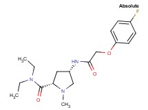 (4S)-N,N-diethyl-4-{[(4-fluorophenoxy)acetyl]amino}-1-methyl-L-prolinamide
