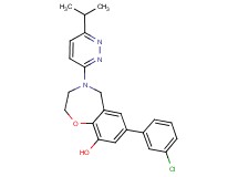 7-(3-chlorophenyl)-4-(6-isopropylpyridazin-3-yl)-2,3,4,5-tetrahydro-1,4-benzoxazepin-9-ol
