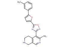 6-methyl-5-{5-[5-(3-methylphenyl)-2-furyl]-1,2,4-oxadiazol-3-yl}-1,2,3,4-tetrahydro-2,7-naphthyridine hydrochloride