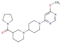 1'-(6-methoxypyrimidin-4-yl)-3-(pyrrolidin-1-ylcarbonyl)-1,4'-bipiperidine