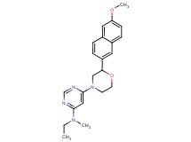 N-ethyl-6-[2-(6-methoxy-2-naphthyl)morpholin-4-yl]-N-methylpyrimidin-4-amine