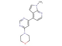 1-methyl-4-[6-(4-morpholinyl)-4-pyrimidinyl]-1H-pyrrolo[2,3-b]pyridine