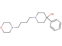 1-[4-(4-morpholinyl)butyl]-4-phenyl-4-piperidinol bis(trifluoroacetate) (salt)