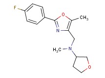 N-{[2-(4-fluorophenyl)-5-methyl-1,3-oxazol-4-yl]methyl}-N-methyltetrahydro-3-furanamine