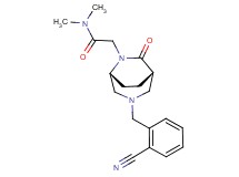 2-[(1S*,5R*)-3-(2-cyanobenzyl)-7-oxo-3,6-diazabicyclo[3.2.2]non-6-yl]-N,N-dimethylacetamide