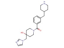 4-(1H-imidazol-1-ylmethyl)-1-[3-(4-piperidinylmethyl)benzoyl]-4-piperidinol