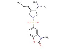 5-{[(3S*,4R*)-3-(dimethylamino)-4-propyl-1-pyrrolidinyl]sulfonyl}-3-methyl-1,3-benzoxazol-2(3H)-one