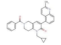 6-benzoyl-1-(cyclopropylmethyl)-3-(2-methyl-5-quinolinyl)-5,6,7,8-tetrahydro-1,6-naphthyridin-2(1H)-one