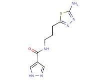 N-[3-(5-amino-1,3,4-thiadiazol-2-yl)propyl]-1H-pyrazole-4-carboxamide