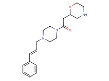 2-(2-oxo-2-{4-[(2E)-3-phenyl-2-propen-1-yl]-1-piperazinyl}ethyl)morpholine dihydrochloride