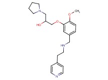 1-[2-methoxy-5-({[2-(4-pyridinyl)ethyl]amino}methyl)phenoxy]-3-(1-pyrrolidinyl)-2-propanol
