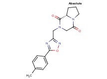 (8aS)-2-{[5-(4-methylphenyl)-1,2,4-oxadiazol-3-yl]methyl}hexahydropyrrolo[1,2-a]pyrazine-1,4-dione