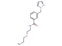 N-(2-propoxyethyl)-3-(1H-pyrazol-1-ylmethyl)benzamide