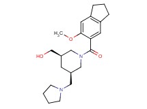 [(3R*,5R*)-1-[(6-methoxy-2,3-dihydro-1H-inden-5-yl)carbonyl]-5-(pyrrolidin-1-ylmethyl)piperidin-3-yl]methanol