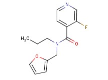 3-fluoro-N-(2-furylmethyl)-N-propylisonicotinamide