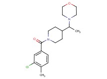 4-{1-[1-(3-chloro-4-methylbenzoyl)-4-piperidinyl]ethyl}morpholine
