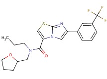 N-propyl-N-(tetrahydro-2-furanylmethyl)-6-[3-(trifluoromethyl)phenyl]imidazo[2,1-b][1,3]thiazole-3-carboxamide