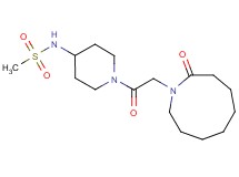 N-{1-[2-(2-oxo-1-azonanyl)acetyl]-4-piperidinyl}methanesulfonamide