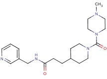 3-{1-[(4-methylpiperazin-1-yl)carbonyl]piperidin-4-yl}-N-(pyridin-3-ylmethyl)propanamide