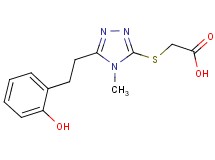 ({5-[2-(2-hydroxyphenyl)ethyl]-4-methyl-4H-1,2,4-triazol-3-yl}thio)acetic acid
