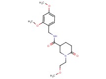 N-(2,4-dimethoxybenzyl)-1-(2-methoxyethyl)-6-oxo-3-piperidinecarboxamide