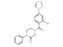 4-[2-hydroxy-4-(1H-tetrazol-1-yl)benzoyl]-1-phenyl-2-piperazinone