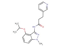 N-(4-isopropoxy-1-methyl-1H-indazol-3-yl)-3-pyridin-3-ylpropanamide
